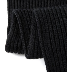 WVHTHVW 3 Piece Women Set with Hat, Scarf and Snow Gloves, Winter Knitted Hat, Warm Soft Pom Pom Hat for women - Black
