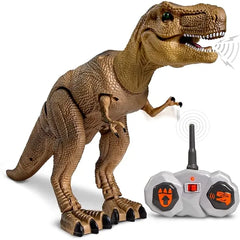 Discovery Remote Control T Rex Dinosaur Realistic Jurassic RC Action Figure with Walking Legs, Roaring Sounds, Chomping Mouth Dinosaur Toys for Kids Boys Toys RC Car Gift Fun Dino for Ages 6+