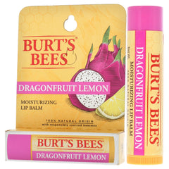 Burt's Bees Dragonfruit Lemon Moisturizing Lip Balm for Unisex 0.15 oz Lip Balm, Yellow