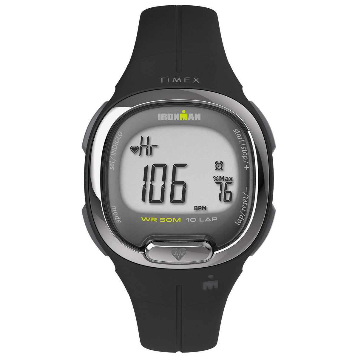 TIMEX Transit+ Watch with Activity Tracking & Heart Rate 33mm - Black/Silver-Tone