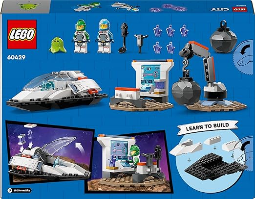 LEGO City Spaceship and Asteroid Discovery Set, Space Station Toy for 4 Plus Year Old Boys & Girls, with an Alien Figure and 2 Astronaut Minifigures for Pretend Play, Gift for Preschool Kids 60429