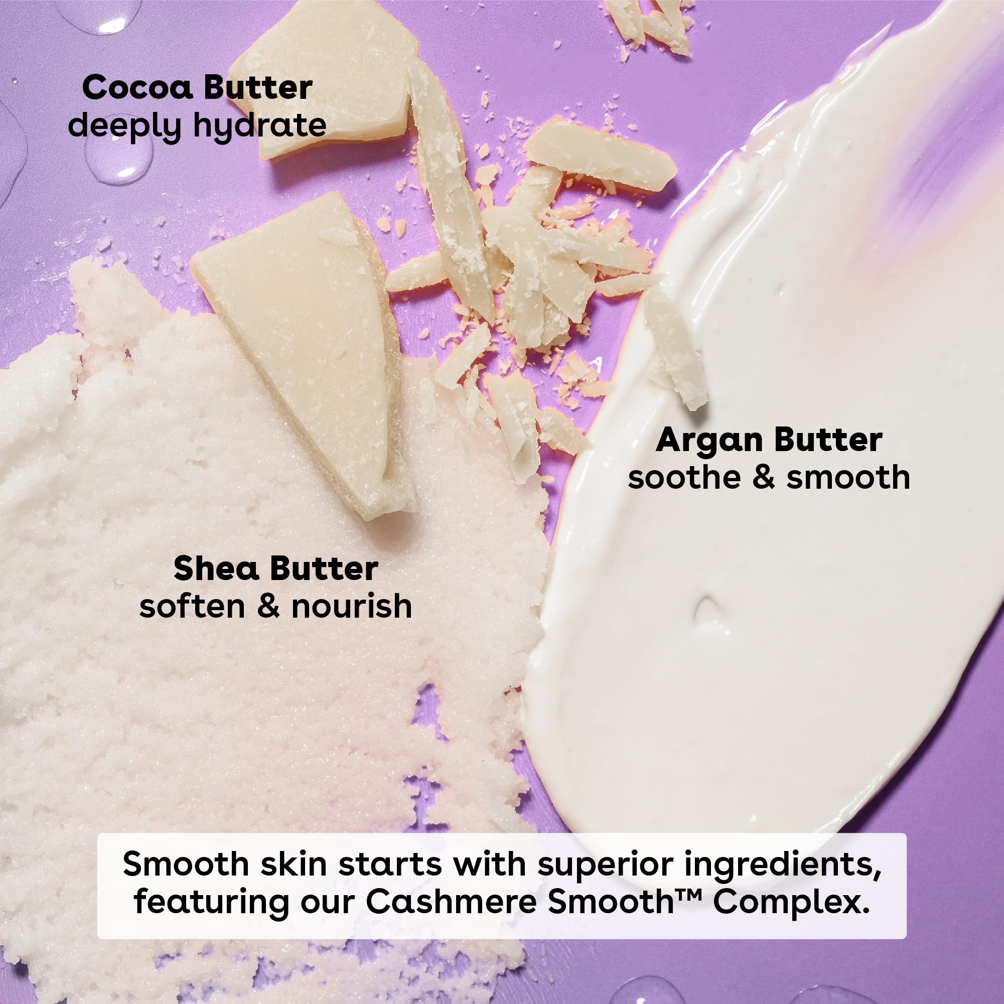 eos Cashmere Body Oil, Vanilla Cashmere, 24 Hour Moisture, Plant-Based Squalane to Soothe, Soften And Smooth Dry Skin, 6 fl oz