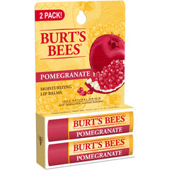 Burts Bees Pomegranate Moisturizing Lip Balm Twin Pack for Unisex - 2 x 0.15 oz