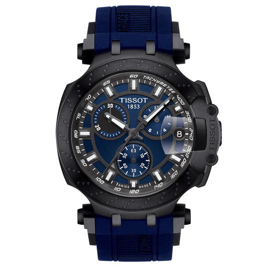 Tissot Chronograph Blue Strap Men's Wrist Watches - T115.417.37.041.00, T1154173704100