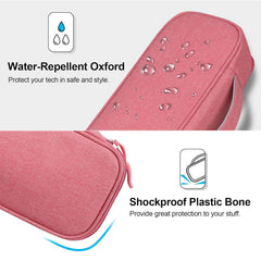 STAYOUNG Portable Electronic Accessory Bag - Cable Organizer, Travel Gadget Organizer, Compatible Charger USB Cable SD Memory Card Headset Hard Drive (Pink)