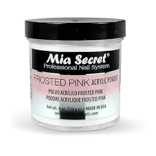 Mia Secret Frosted Pink Acrylic Powder PL0-FP, 4 Ounce