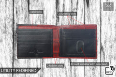 AL FASCINO Stylish RFID Protected Genuine Leather Wallet for Men