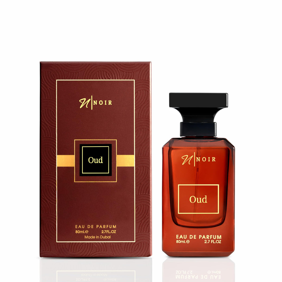 Noir Oud EDP Perfume for Men, Deep Oud & Amber Blend with Spices and Rose, Intense Oriental Signature Scent, Luxurious Long Lasting Men’s Perfume, Men’s Fragrance, 80ml
