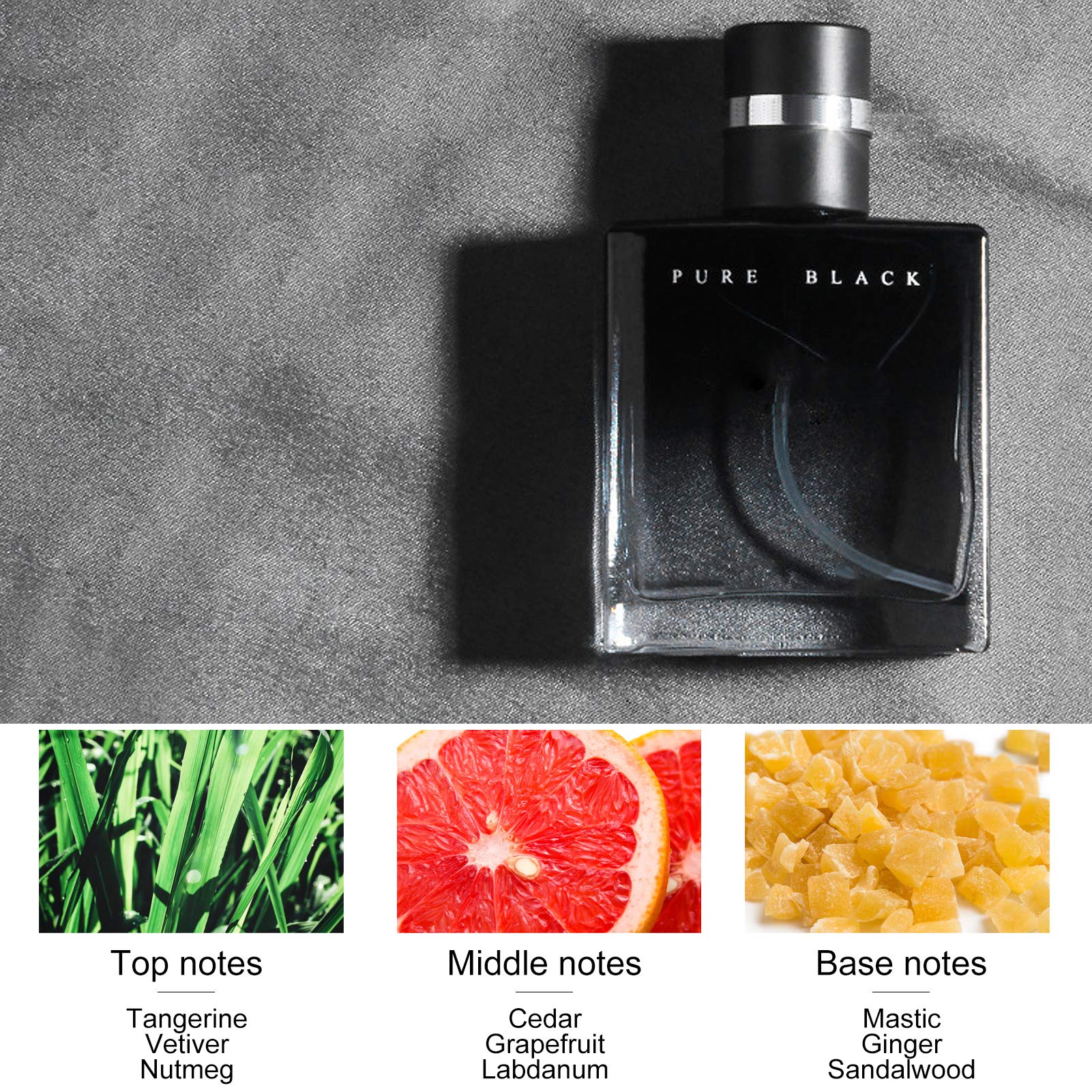2pcs Male Perfume Kit, Cologne Perfume Men Fragrance Glass Bottle Long‑Lasting Fragrance Light Flavor Spray Perfume 30ml