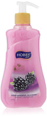 Hobby Blackberry Liquid Handwash Soap | Anti-bacterial & Skin-friendly pH Value | Moisturizing Glycerin Soap | 400ml