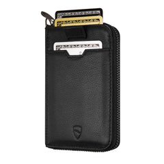 Vaultskin Notting Hill zip wallet with RFID protection (Black)