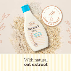 Aveeno Baby, Daily Care Hair & Body Wash, gently cleanses and nourishes from head to toe, gently fragranced, ideal for newborns - 250ml.