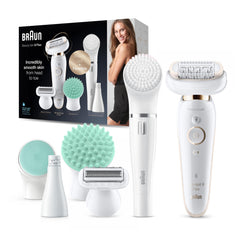 Braun Epilator Silk-épil 9 Flex Beauty Set, 9300, White/Gold
