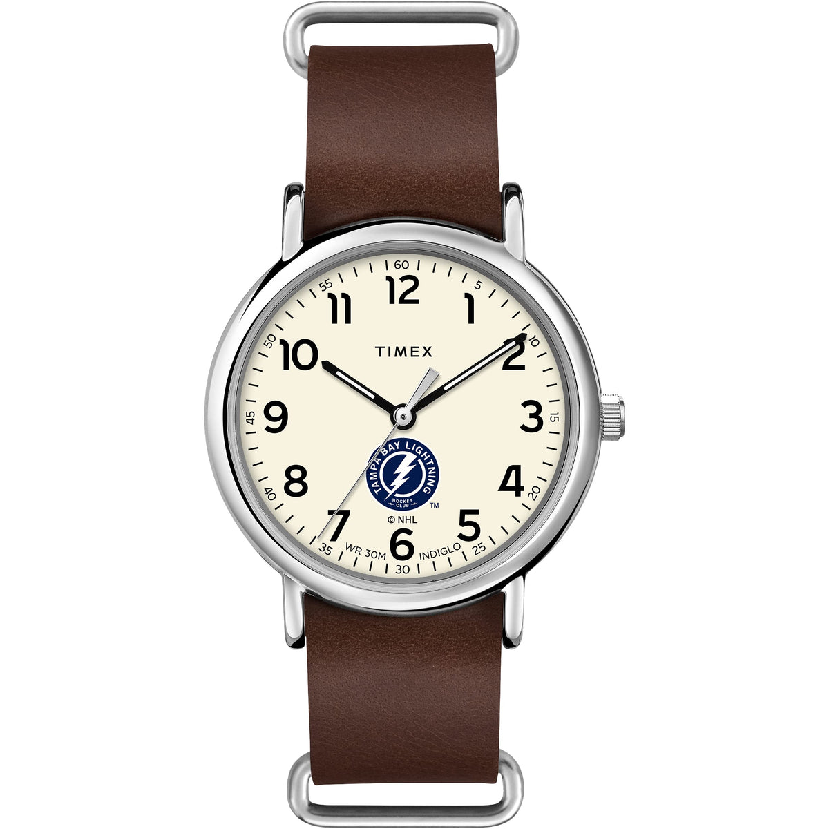 Timex Tribute Men's NHL Weekender 40mm Quartz Leather Strap - Tampa Bay Lightning