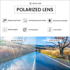Royal Son Aviator Men Women Polarized Sunglasses for 100% UV Protection