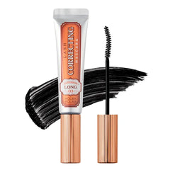 HOLIKA HOLIKA Lash Correcting Mascara 03 Long Extension - Korean Eye Makeup with Fiber Formula, 24-Hour Lengthening & Curling, Peptides & Ceramides, Slim S-Curve Brush for Precise Application, Black