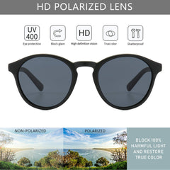SUNGAIT Women's Classic Vintage Round Polarized Sunglasses Retro Style UV400 SGT166