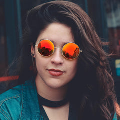Joopin Round Polarized Sunglasses for Men Women, UV Protection Sun Glasses Small Circle Hippie Lennon Shades Sunglasses