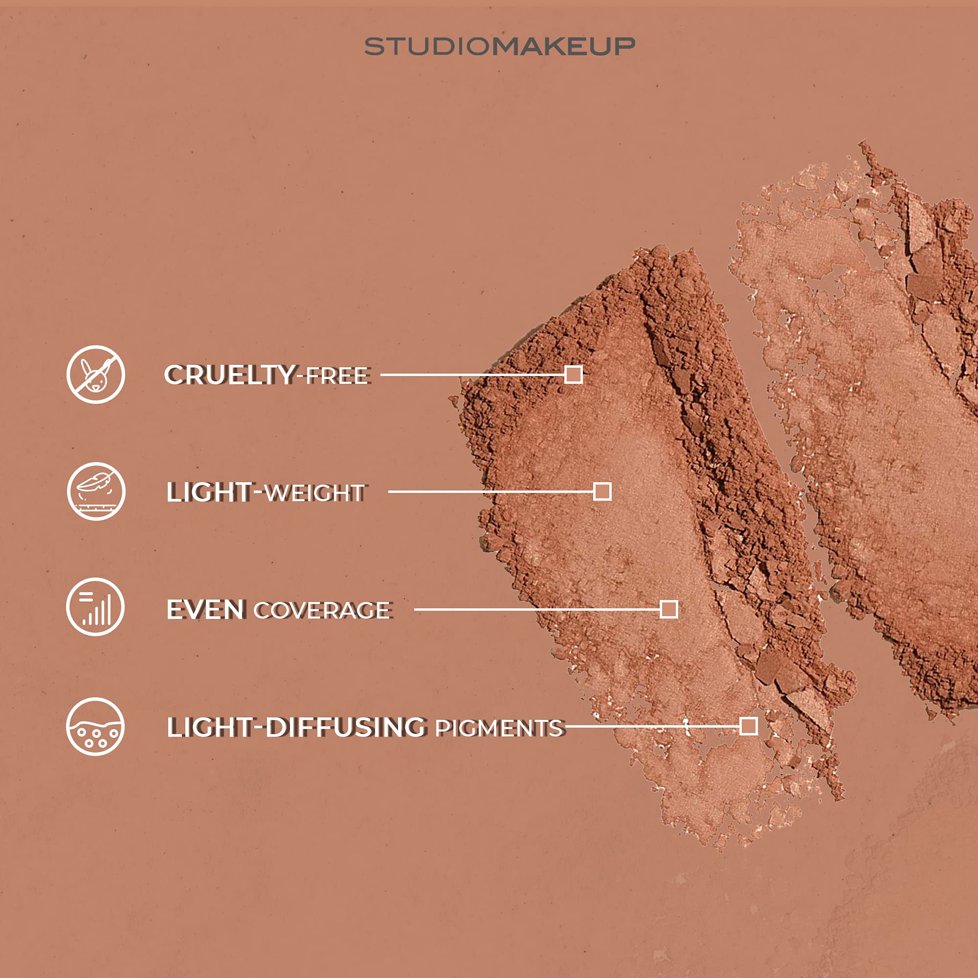 Sun Touch Bronzing Powder for Sun Kissed Face (Light Shade) – Natural Bronzer Palette w/Light-Diffusing Pigments – Even Coverage Bronzer Powder - Makeup Bronzer - Suitable for All Skin Types