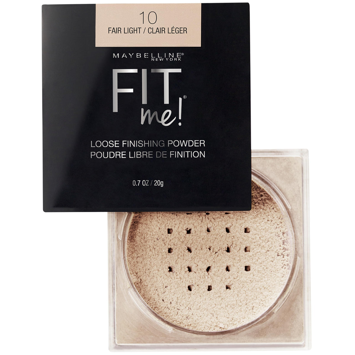 Maybelline New York Fit Me Loose Finishing Powder, Fair Light, 0.7 oz.