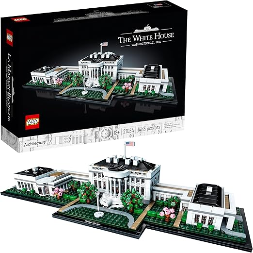 LEGO Architecture The White House Advanced Building Set for Adults 18+, Multicolor, 21054