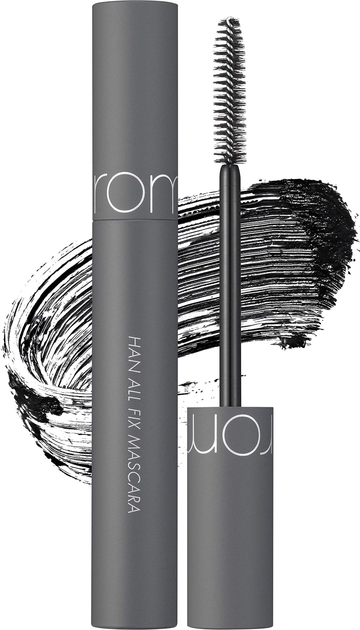 rom&nd HAN ALL FIX MASCARA V01 Volume Black, Intense Length, Smudge-Proof, Clump-Free, Long-Lasting, Volumizing, Buildable & Lightweight, Instant Volume & Length, No Flaking, Daily Makeup, K-Cosmetics