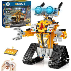 Sillbird Robot Building Kit with Remote Control STEM Gifts for Boys Age 8-13, Coding Buildable Robotic Technic Toys for Kids Birthday with 468 Pieces