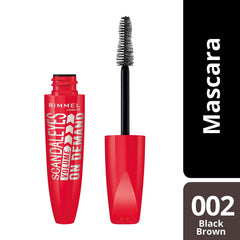 Rimmel London Scandaleyes Volume On Demand Buildable Mascara, Black Brown, 12 ml