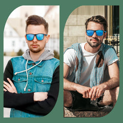 Perkanion Polarized Sunglasses UV400 Protection Classic Designer Fashion Sun Glasses for Men Women