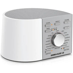 Adaptive Sound Technologies Sound + Sleep SE Noise Machine - White Noise Machine - Non-Looping Environmental/Nature Sounds for Sleep & Relaxation - with Timer & Headphone Jack - White/Silver