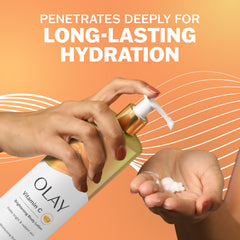 Olay Brightening Body Lotion for Women with Vitamin C, 24hr Moisturizing, Vitamin E & Vitamin B3 Complex, Fast Absorbing Formula, 17 fl oz