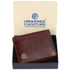HAMMONDS FLYCATCHER Genuine Leather Original Money Wallet for Men | RFID Protected for Daily use (Croc Brown)