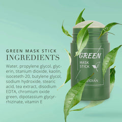 Rictex Green Tea Stick Mask Purifying Clay, Face Moisturizer, Oil Control, Deep Cleansing & Nourishing for Women and Men with All Skin Types