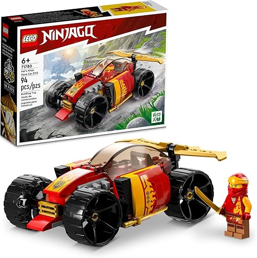 LEGO 71780 NINJAGO Kai’s Ninja Race Car EVO 2in1 Racing Car Toy to Off-Road Vehicle, Model Building Set for Kids, Boys and Girls Aged 6 Plus, Birthday Gift Idea