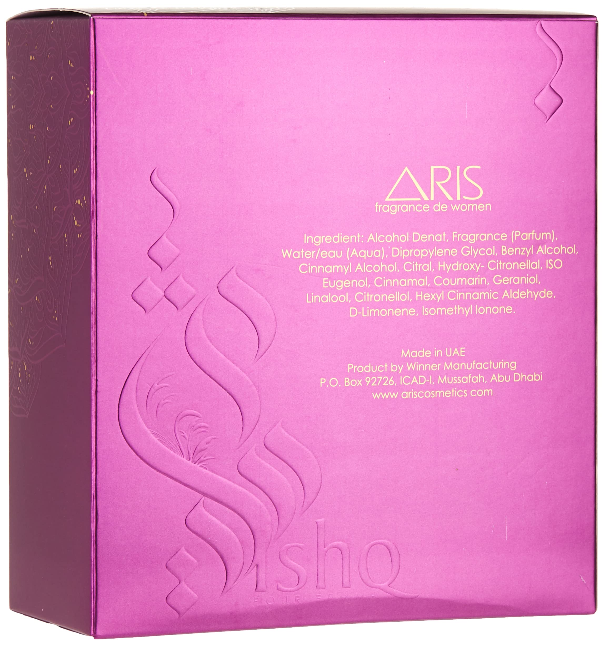 Ishq Pour Femme By Aris: Eau de Parfum Spray | EDP Women's Fragrance | Cologne for Women | Perfume for Women | Rose and Jasmine Fragrance | Long-lasting Perfume for Women | Ideal Gift | 100ml