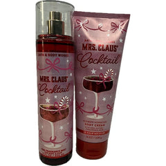 Bath & Body Works Womens Mrs Claus Body Cream and Fine Fragrance Mist 2 Piece Set