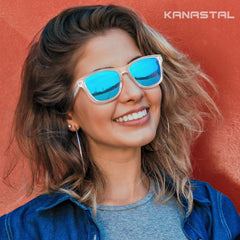 KANASTAL Polarized Sunglasses for Women, Classic Square Mens Sun Glasses, Lightweight Shades for Womens Outdoor 100% UV400 Protection Driving Fishing Golf Outdoor Activities