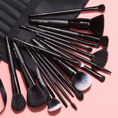 e.l.f. Ultimate Makeup Brush Set & Travel Roll, 17-Piece Brush Kit, Brushes For Eyeshadow, Foundation, Powder, Concealer & more, Vegan & Cruelty-free