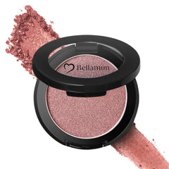 Bellamun Molten Powders for Eyes & Cheeks | High Pigment Blush & Bronzer | Non-Toxic, Metallic Finish | Silky Smooth, Allergen-Free, No Parabens or Silicones | Clean Beauty (Pink Bronze, 4.5x4.5cm)