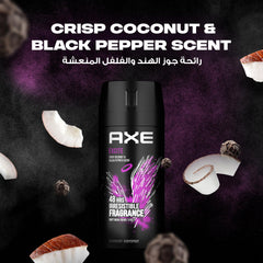 Axe Mini Men Deodorant Body Spray, Excite, 48 hours of irresistible fragrance, 120ml (Pack of 2)