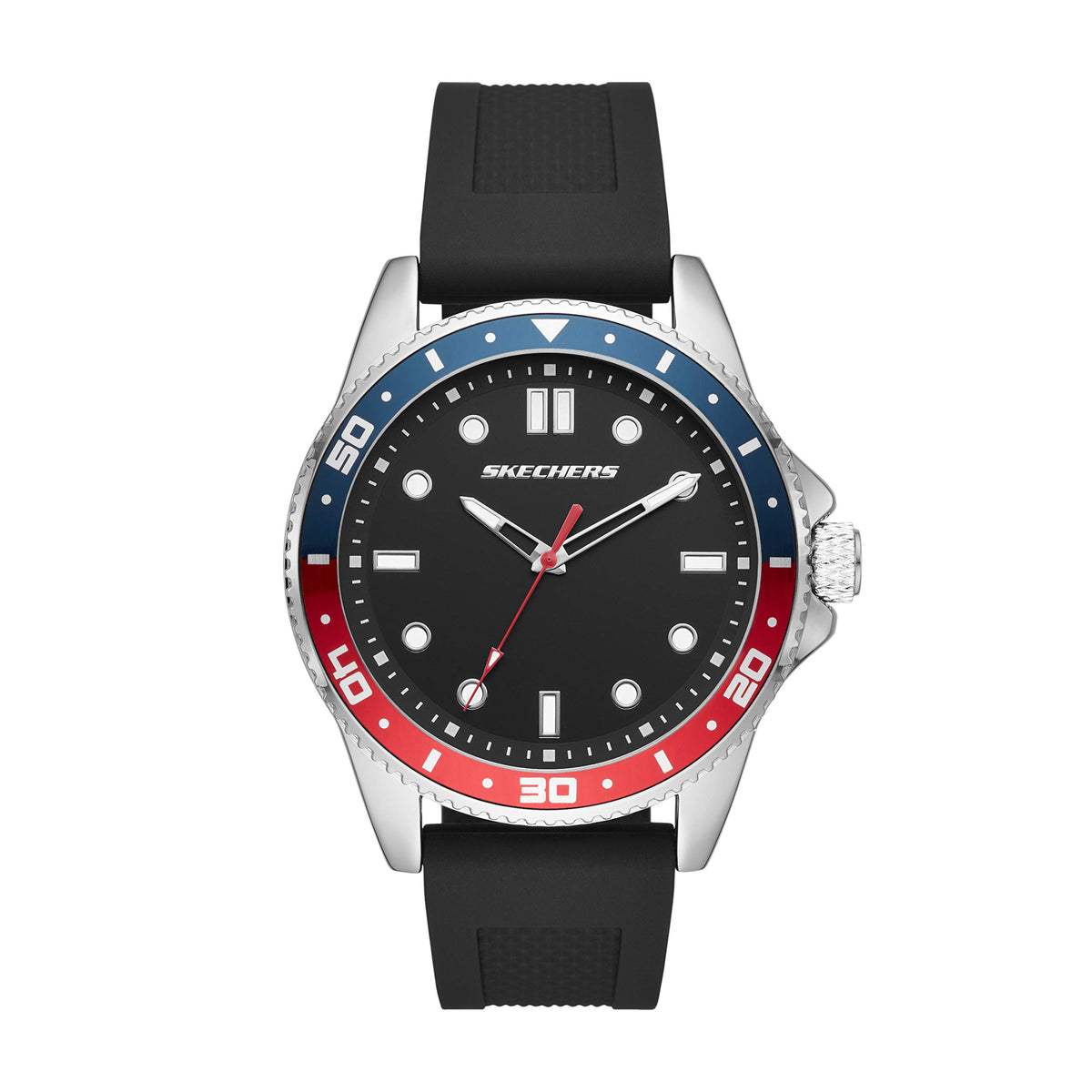 Skechers Men's Quartz Watch and Band or Bracelet Gift Set - Longfellow Black