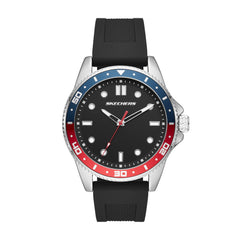 Skechers Men's Quartz Watch and Band or Bracelet Gift Set - Longfellow Black