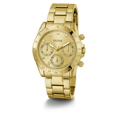 GUESS 36mm Multifunction Stainless Steel Watch with Crystals, Silver Tone, NS, GW0314L1