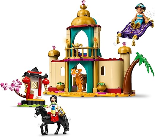 LEGO® | Disney Princess™ Jasmine and Mulan’s Adventure 43208 Building Blocks Toy Set; Toys for Boys, Girls, and Kids (176 Pieces)