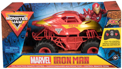 Monster Jam, Marvel Iron Man RC Monster Truck, 1:24 Scale, Kids’ Toys for Boys and Girls Aged 3 and up