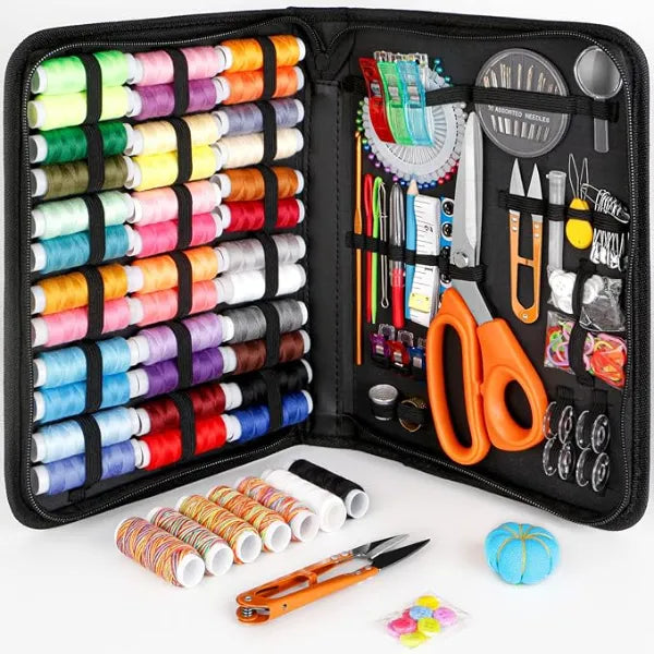 Maxfanay Sewing Kit, Big Sewing Kits for Adults, Kids, Traveler Family Repair, Sewing Supplies with More Color Thread etc