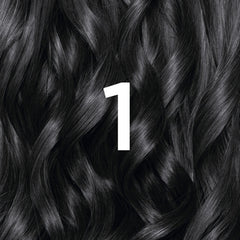 Garnier Nutrisse Permanent Hair Dye, Natural-looking, hair colour result, For All Hair Types, 1 Black