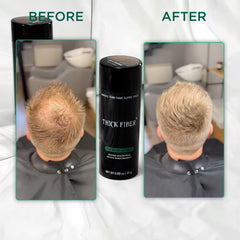 THICK FIBER Hair Fibers for Thinning Hair & Bald spots (MEDIUM BLONDE, Pack of 2) - 25g Bottle - Conceals Hair Loss in Seconds - Hair Powder For Women & Men