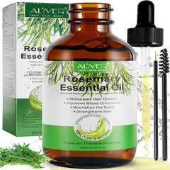 KPNEMA Multipurpose Rosemary Oil for Hair Growth, Eyebrow, Eyelash, Beard& Thinning Hair, Nourish Scalp, Improve Blood Circulation, 100% Pure Organic Natural Essential Oil, Pack Of 1, 59.74 ml