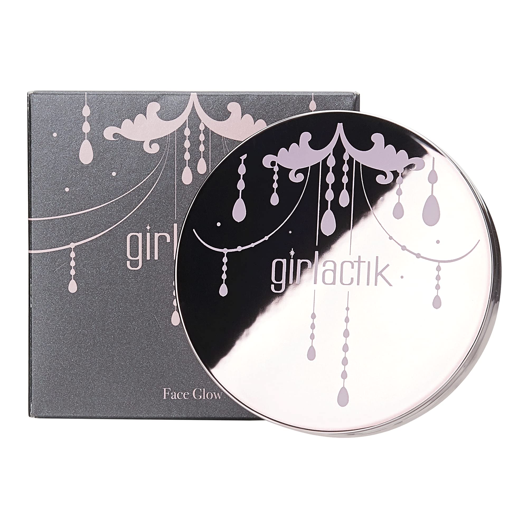 Girlactik Usa.Glow Highlighter Blusher Illuminating Powder. Pearlescent Shimmer, Velvet Finish. Controls Oil, Lightweight, Buidable. -Goldie